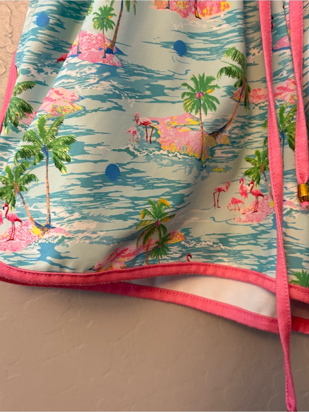 Jess Lea tropical treasures flamingo island print everyday shorts size large - Picture 5 of 16